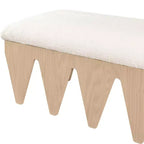 Meridian Furniture, Panca in velluto e pelliccia Altair