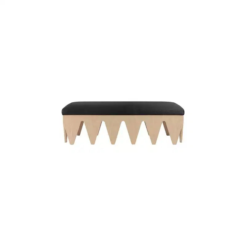 Meridian Furniture, Panca in velluto e pelliccia Altair