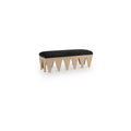 Meridian Furniture,Altair Velour Fur Fabric Bench