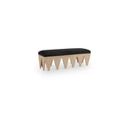 Meridian Furniture,Altair Velour Fur Fabric Bench