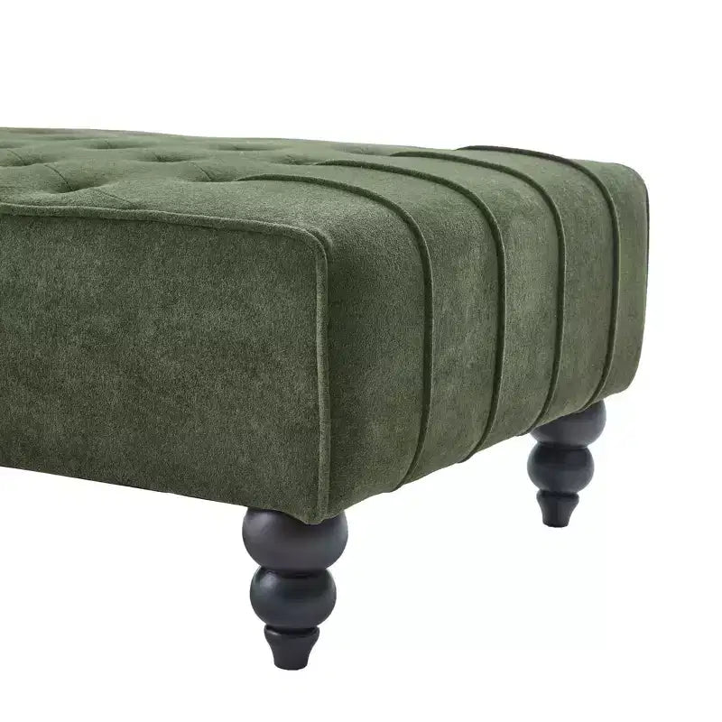 Christopher Knight Home Stroup Moderna chaise longue imbottita Glam con cuciture a rombi e bottoni a vista
