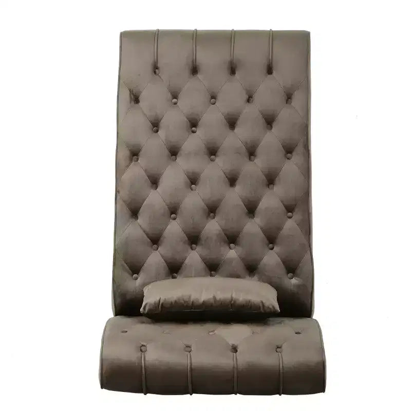 Christopher Knight Home Stroup Moderna chaise longue imbottita Glam con cuciture a rombi e bottoni a vista