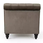 Christopher Knight Home Stroup Moderna chaise longue imbottita Glam con cuciture a rombi e bottoni a vista