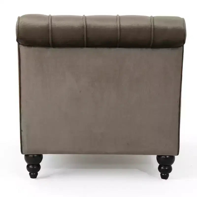 Christopher Knight Home Stroup Moderna chaise longue imbottita Glam con cuciture a rombi e bottoni a vista