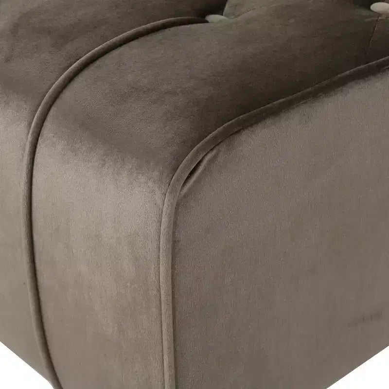 Christopher Knight Home Stroup Moderna chaise longue imbottita Glam con cuciture a rombi e bottoni a vista