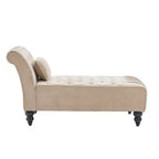 Christopher Knight Home Stroup Moderna chaise longue imbottita Glam con cuciture a rombi e bottoni a vista