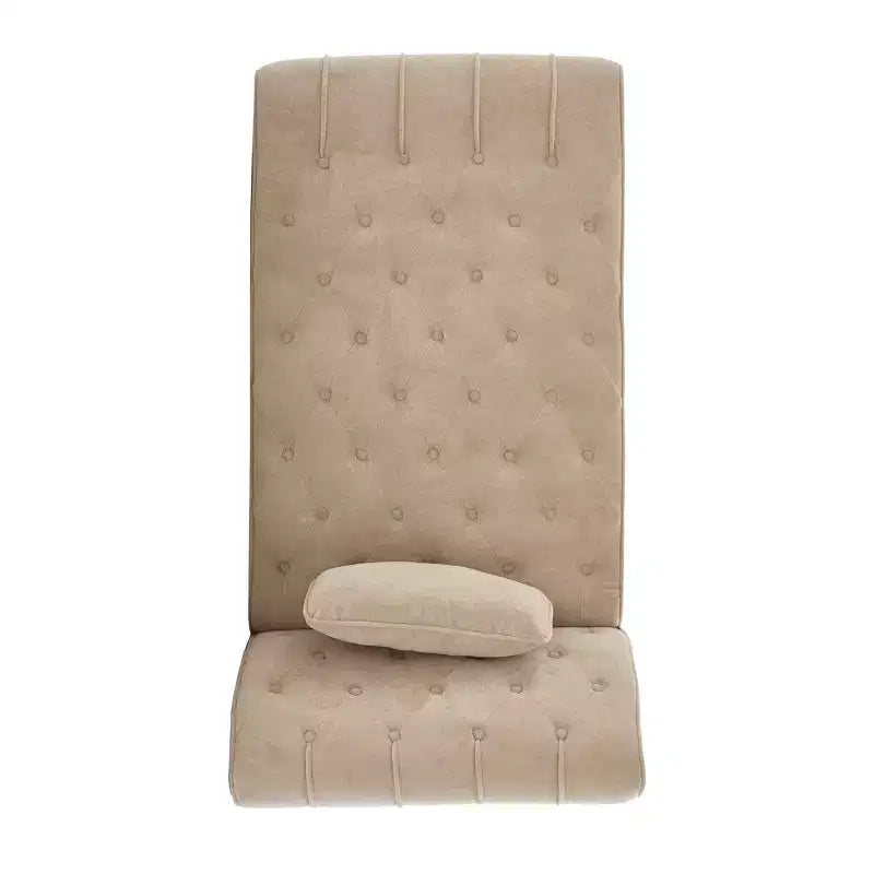 Christopher Knight Home Stroup Moderna chaise longue imbottita Glam con cuciture a rombi e bottoni a vista