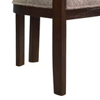 Christopher Knight Home Barbara Sedia da Pranzo Moderna Mid-Century in Legno di Gomma, Rivestita in Bouclé, con Schienale Curvo (Set di 2)
