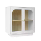 Okak Mobile Contenitore Moderno, Credenza a Buffet con 2 Ante in Acrilico, Consolle per Cucina Soggiorno Ingresso Studio