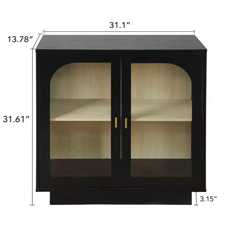 Okak Mobile Contenitore Moderno, Credenza a Buffet con 2 Ante in Acrilico, Consolle per Cucina Soggiorno Ingresso Studio