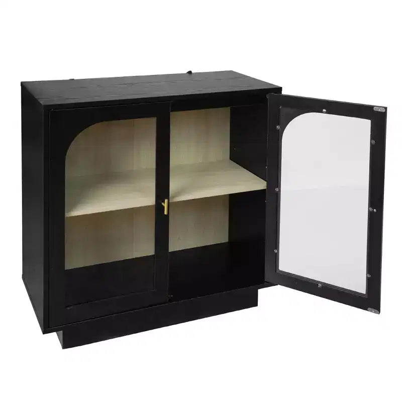 Okak Mobile Contenitore Moderno, Credenza a Buffet con 2 Ante in Acrilico, Consolle per Cucina Soggiorno Ingresso Studio