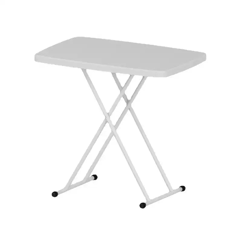 Tavolo pieghevole, tavolo da pranzo rettangolare regolabile, semplice tavolo quadrato in plastica da comodino, per feste, cene, eventi, picnic al chiuso, all'aperto, campeggio