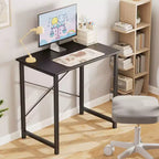 JIONJOY 32 Piccola Scrivania per Computer - Tavolo da Scrittura per Ufficio Domestico Rinforzato a Forma di X, Stile Moderno Semplice