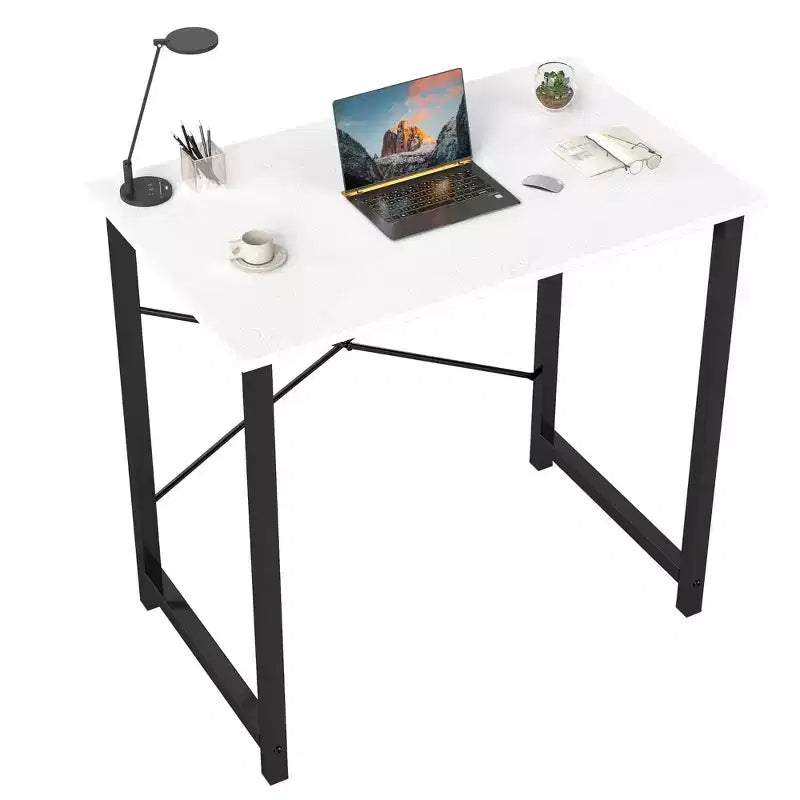 JIONJOY 32 Piccola Scrivania per Computer - Tavolo da Scrittura per Ufficio Domestico Rinforzato a Forma di X, Stile Moderno Semplice