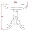 Set sala da pranzo moderno HomeStock Belmont 3 pezzi - 2 sedie da sala da pranzo e 1 tavolo da sala da pranzo (finitura rovere)