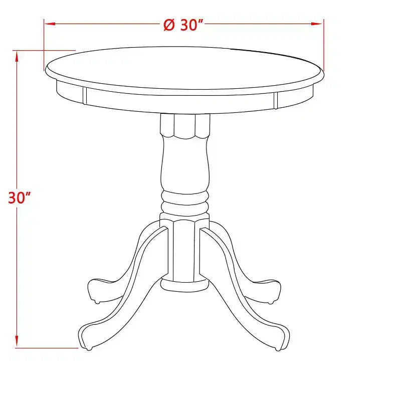 Set sala da pranzo moderno HomeStock Belmont 3 pezzi - 2 sedie da sala da pranzo e 1 tavolo da sala da pranzo (finitura rovere)