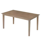 Set sala da pranzo rustico per 6, tavolo rettangolare in legno da 6 pezzi e 4 sedie con panca per cucina