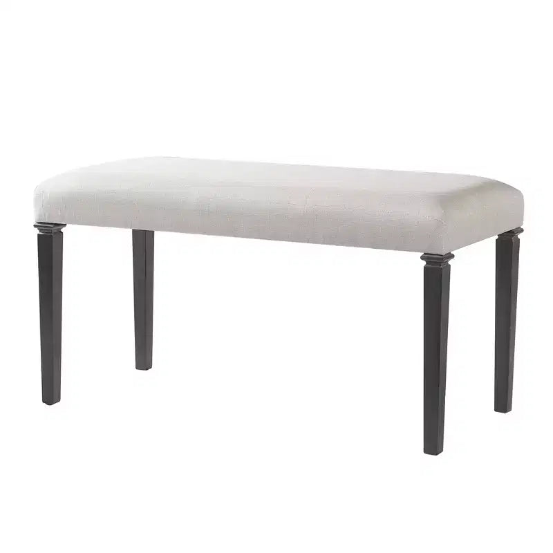 Set sala da pranzo rustico per 6, tavolo rettangolare in legno da 6 pezzi e 4 sedie con panca per cucina