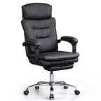 GALAXHERO Executive Leather Home Office Chair with Footrest, High Back Heavy Duty Ergonomic Desk Chair, Big and Tall with Lumbar Support