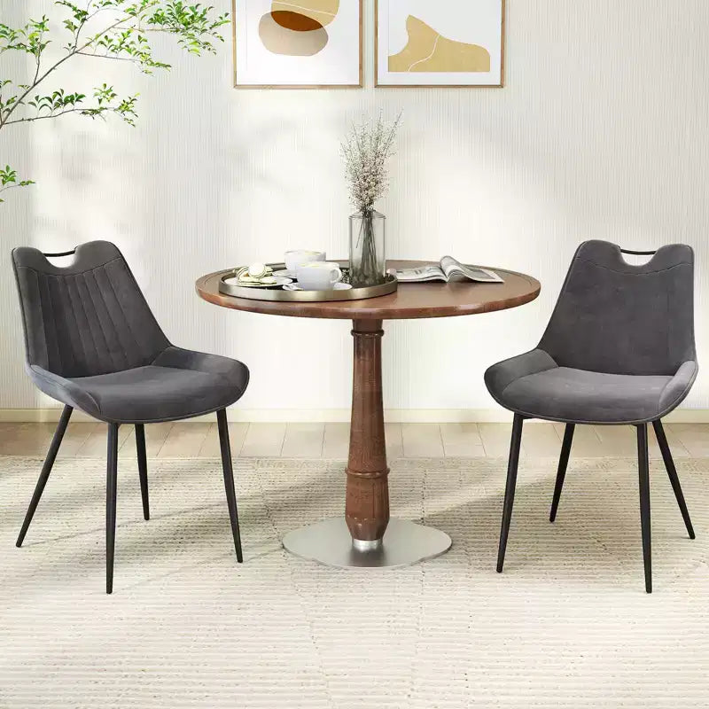 Set di 4 sedie da pranzo Costway, sedie da cucina imbottite in similpelle con gambe in metallo, nero/grigio/verde