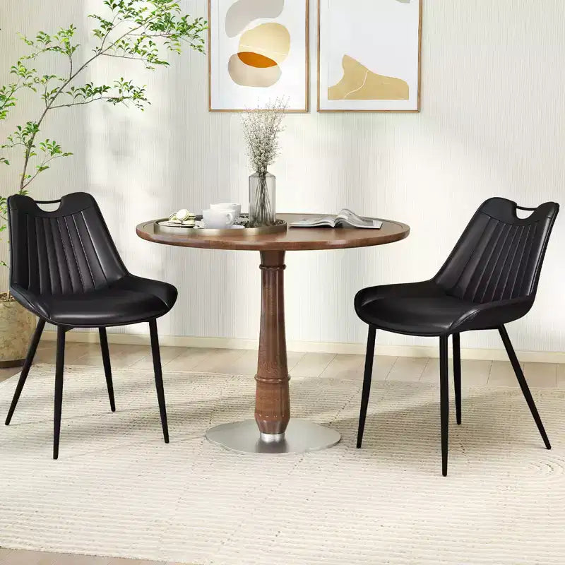Set di 4 sedie da pranzo Costway, sedie da cucina imbottite in similpelle con gambe in metallo, nero/grigio/verde