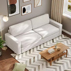 ATJafurn 88.6 Divano Letto Convertibile, Divano Letto Estraibile Moderno in Tessuto di Lino Salvaspazio per Appartamenti, Soggiorno, Camera da Letto, Monolocale