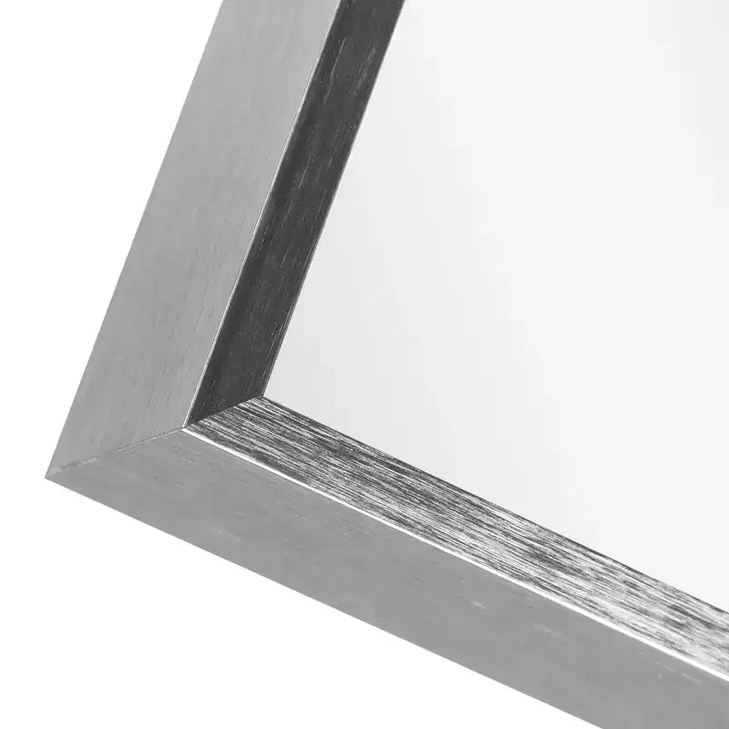 2 Pezzi 91,44 cm A X 60,96 cm L Specchio da Parete Rettangolare con Cornice Sottile in Lega di Alluminio Dorato