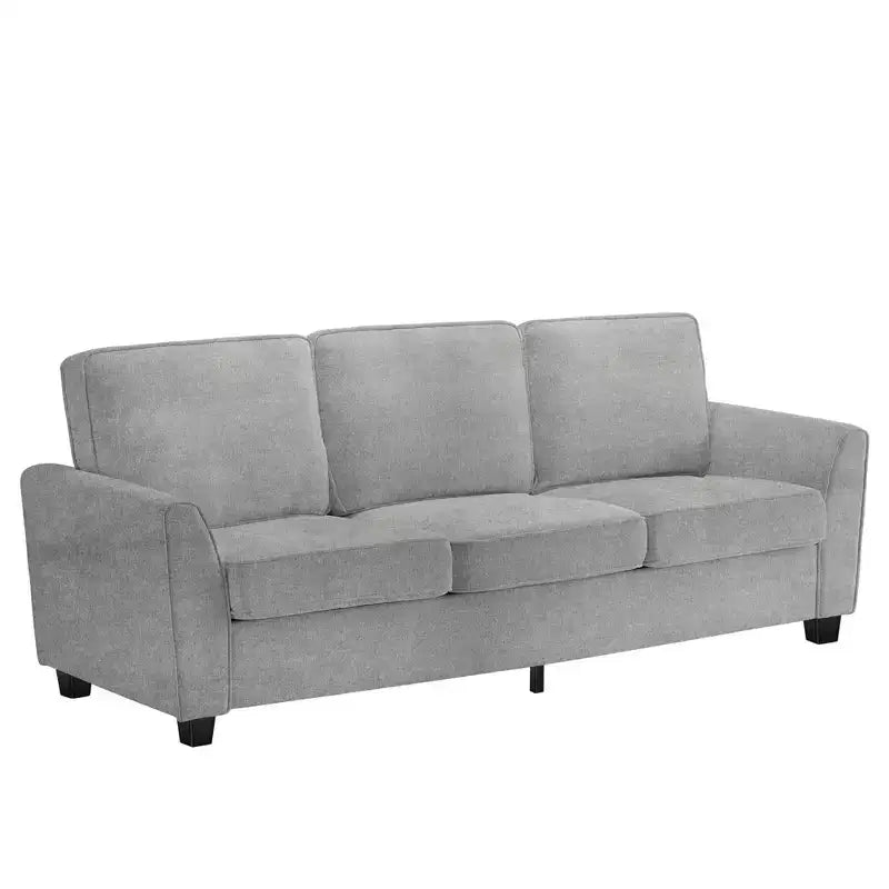 83 Inch Modern 3 Seater Sofa,Deep Seat Couch with Washable Detatchable Covers,Comfy Chenille Couch,Oversized Cloud Sofa for Living Room,Apartment
