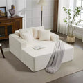 GustoWave Letto da salotto a sacco oversize per 2 persone, divano letto con 4 cuscini per soggiorno, camera da letto