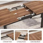 Set da 5 Pezzi Tavolo da Pranzo per 4-6 Persone, Set Tavolo da Pranzo Estensibile per 4, Tavolo da Cucina con Panche e Sgabelli, Set Tavolo da Cena per la Casa