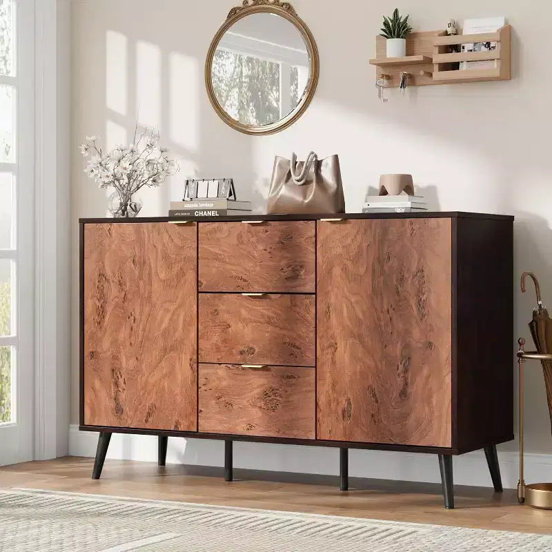 51 Buffet Cabinet with Drawers - Storage Sideboard with Shelves & Doors for Dining Room