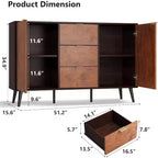 51 mobile credenza con cassetti - Madia contenitore con ripiani e ante per sala da pranzo