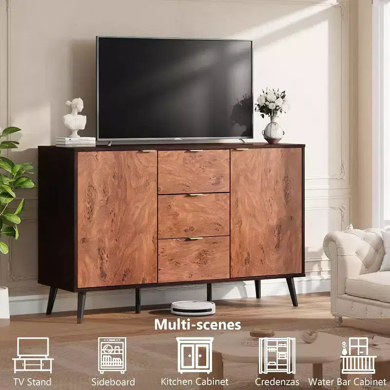 51 mobile credenza con cassetti - Madia contenitore con ripiani e ante per sala da pranzo