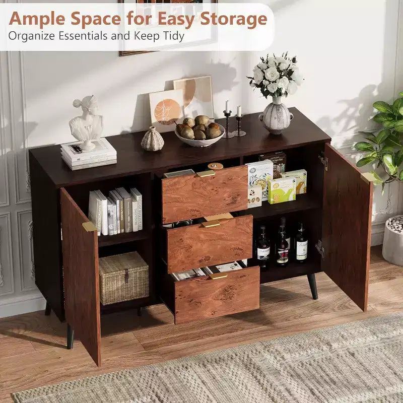 51 mobile credenza con cassetti - Madia contenitore con ripiani e ante per sala da pranzo