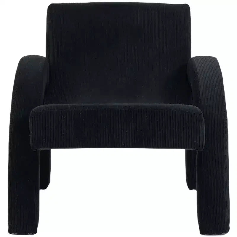 Meridian Furniture, Poltrona accento in tessuto di velluto a coste