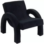 Meridian Furniture, Poltrona accento in tessuto di velluto a coste