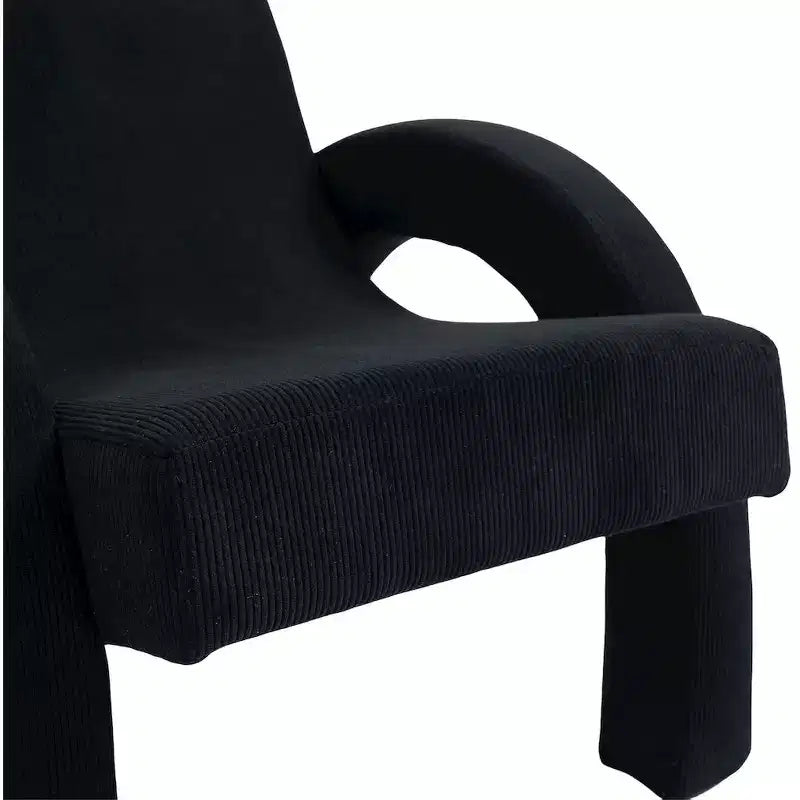 Meridian Furniture, Poltrona accento in tessuto di velluto a coste