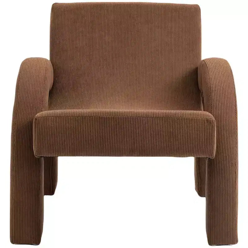 Meridian Furniture, Poltrona accento in tessuto di velluto a coste