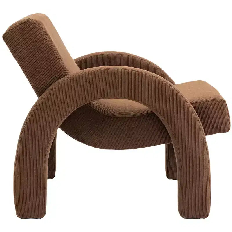 Meridian Furniture, Poltrona accento in tessuto di velluto a coste