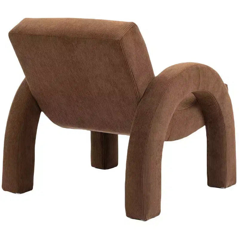 Meridian Furniture, Poltrona accento in tessuto di velluto a coste