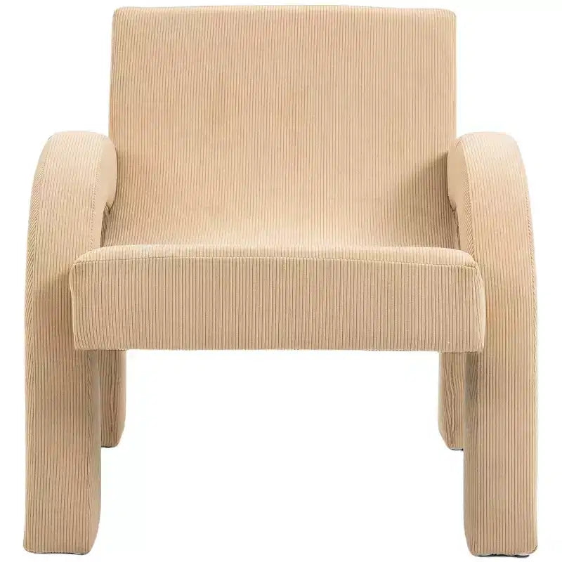 Meridian Furniture, Poltrona accento in tessuto di velluto a coste