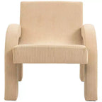 Meridian Furniture, Poltrona accento in tessuto di velluto a coste