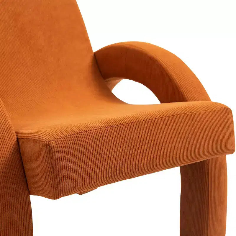 Meridian Furniture, Poltrona accento in tessuto di velluto a coste
