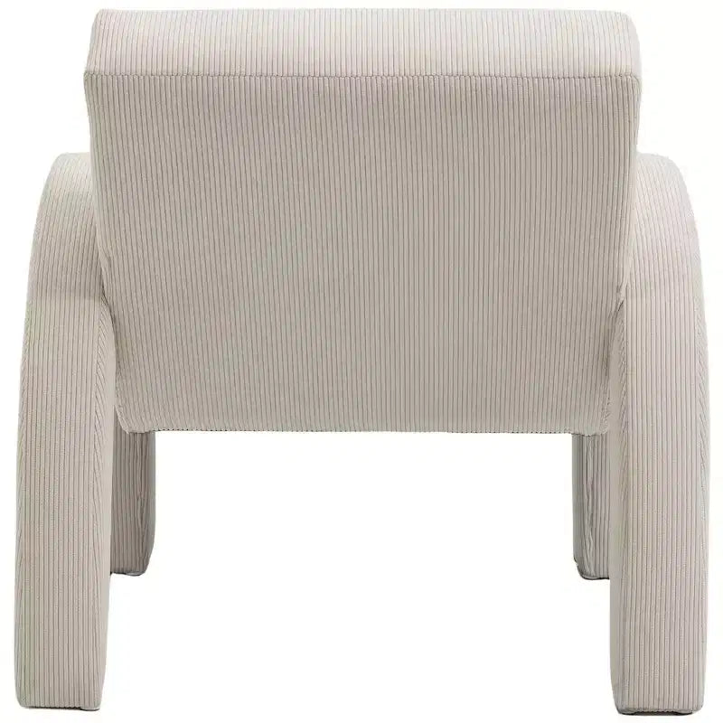 Meridian Furniture, Poltrona accento in tessuto di velluto a coste