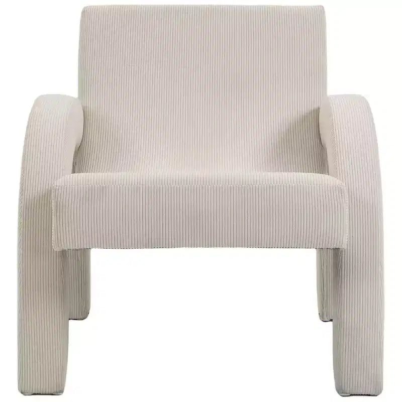Meridian Furniture, Poltrona accento in tessuto di velluto a coste