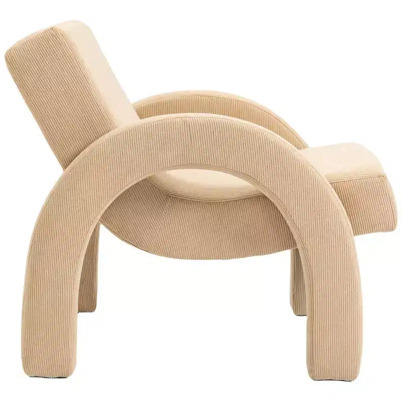 Meridian Furniture, Poltrona accento in tessuto di velluto a coste