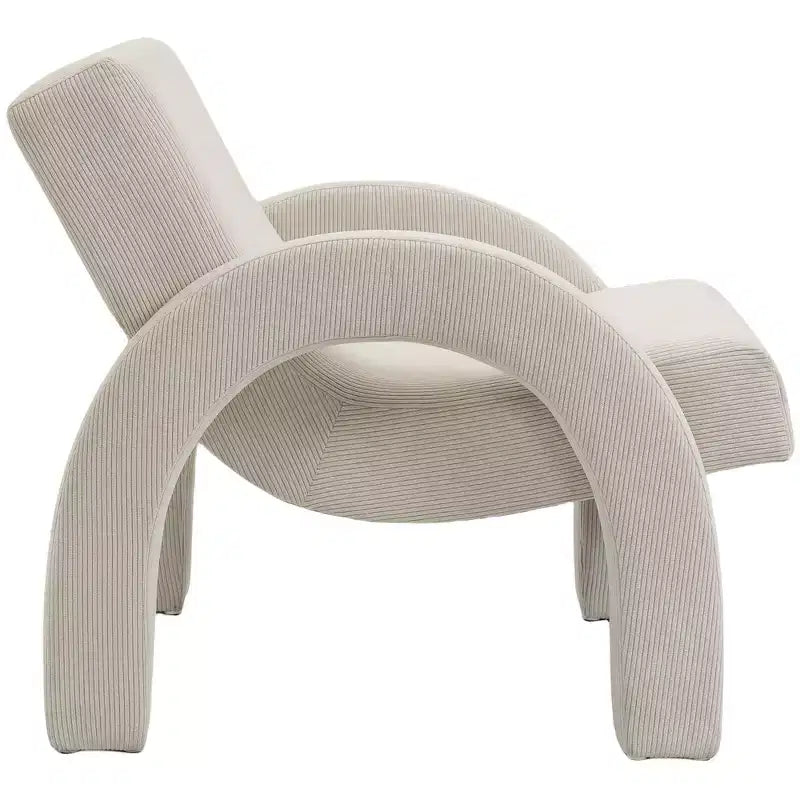 Meridian Furniture, Poltrona accento in tessuto di velluto a coste