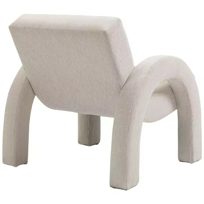 Meridian Furniture, Poltrona accento in tessuto di velluto a coste