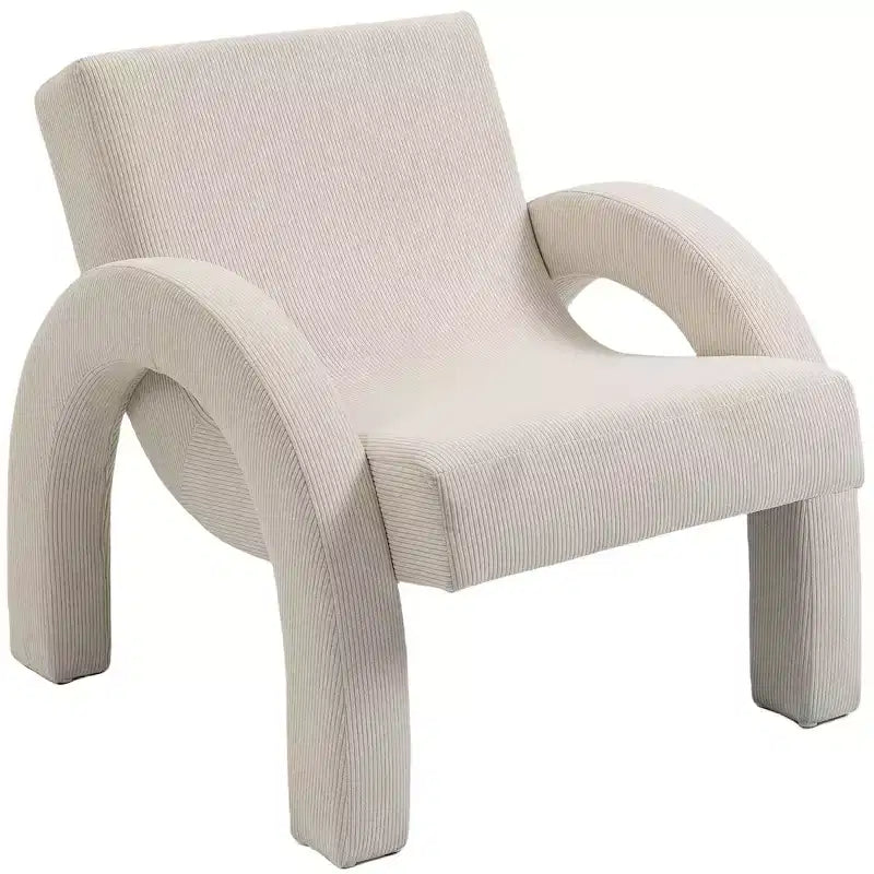 Meridian Furniture, Poltrona accento in tessuto di velluto a coste