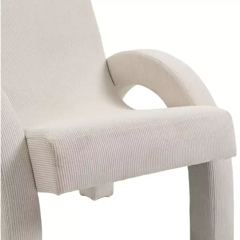 Meridian Furniture, Poltrona accento in tessuto di velluto a coste
